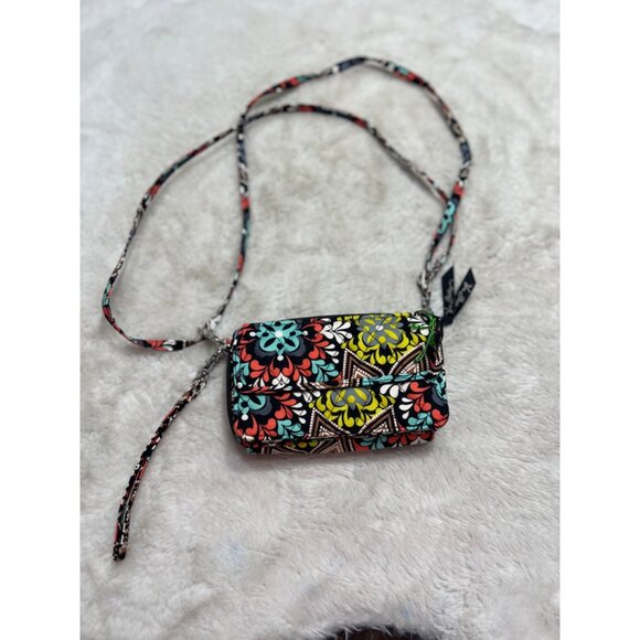 Vera Bradley Sierra Floral Crossbody Wristlet With Strap - Picture 6 of 7
